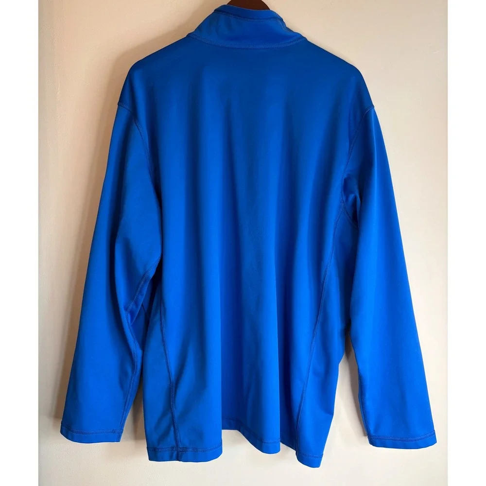 The North Face Tech Mens Blue 1/4 Zip Pullover IDEAL Logo Active Top Size XXL